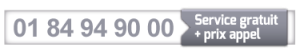 service client - 01 84 94 90 00 - service gratuit plus prix d'un appel